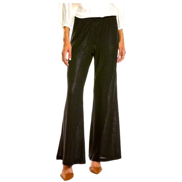 Johnny Was Pants - NWT Johnny Was Jade Jenna Metallic Easy Pant Large black wide leg